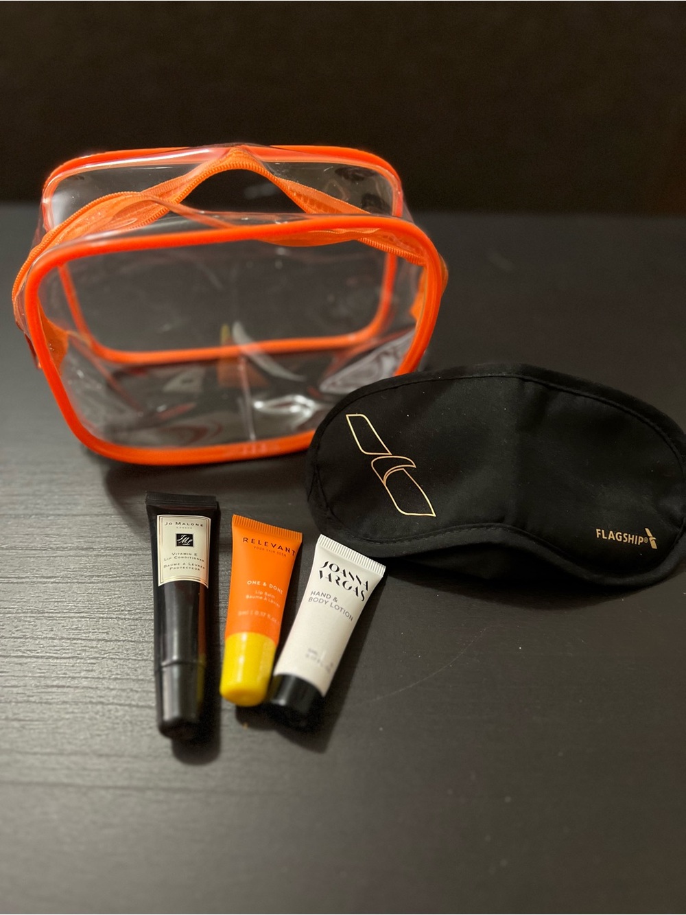 Jo Malone Skincare Trio with Clear Orange-Trim Pouch
